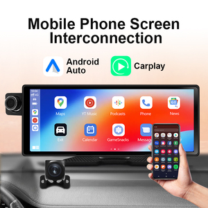 10.25 inch Wifi <span class=keywords><strong>Android</strong></span> Carplay, Google GPS Navigator đa phương tiện truyền thông máy nghe nhạc phổ xe, không dây phía trước và phía sau kép Dash Cam - Product Image 3