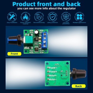 8 pezzi 1.8v-30W regolatore di velocità del motore a corrente continua a bassa tensione PWM 1803BK 1803B moduli di alimentazione dell'interruttore del conducente regolabile per 3v-12v 5v-6v - Product Image 5