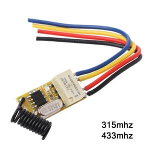 Relay Remote Switch DC 3.7V 4.2V 5V 6V 7.4V 8.4V 9V 12V Output 0V Dry Contact Relay Switching Value NO COM NC 315MHz 433MHz 62KB - Product Image 6