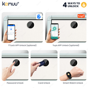 KEMUU TTlock Tuya電子コード引き出しロックキャビネットコンビネーションロックロッカー用キャビネットロックカードとキー付き - Product Image 2