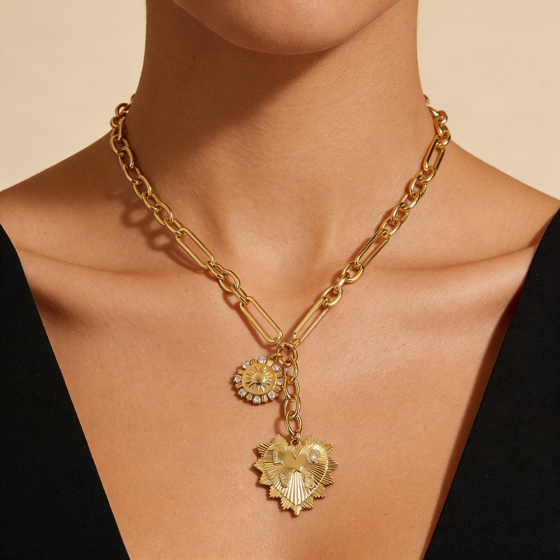 Sun Heart Necklace