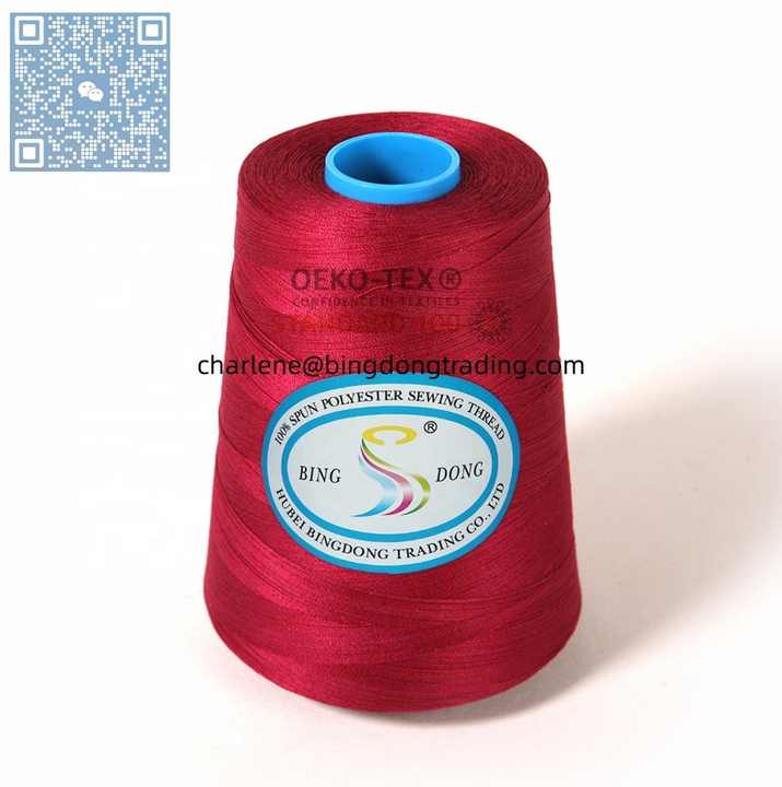 40/2 40 2 40 3 5000m Tfo Ring Spun Couleurs personnalisées Fil à coudre en polyester filé 100% Prix
