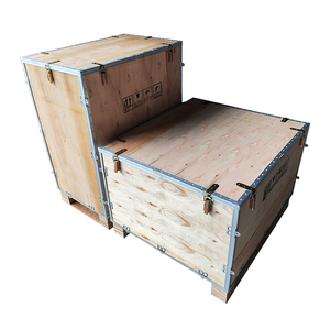 Logistics Packaging Wooden <strong>Crate</strong> Locking International Freight Wooden Transport Box <strong>Stackable</strong> Mobile Storage Box - Product Image 6