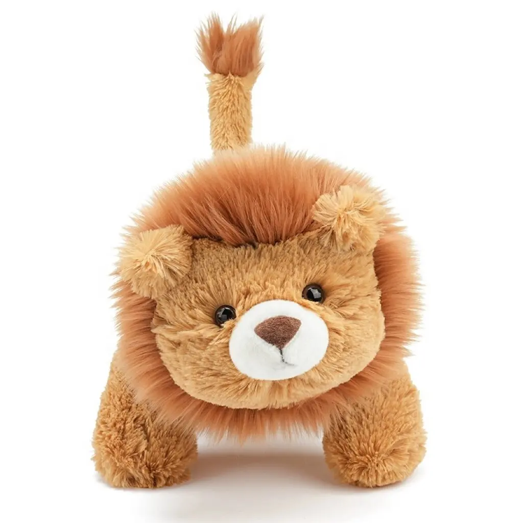 Venta al por mayor CE niños juguetes de peluche animales salvajes como reales encantador León suave juguetes de peluche para la venta