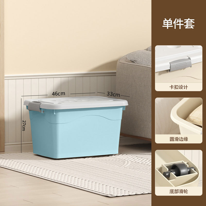 สีน้ำเงิน 46*33*27ซม. (80 สี่ล้อ)