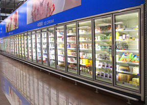 Từ Xa Dọc Cửa Kính Tủ Đông Tủ Lạnh Cho Siêu Thị Hiển Thị Tủ Đông Showcase Cho Ice Cream - Product Image 2