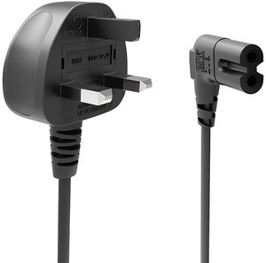 C7 güç kablo kordonu İngiltere 3 prong 3 pin güç kablosu IEC C7 ac 8 şekil ps4 için kullanılan güç kabloları - Product Image 3
