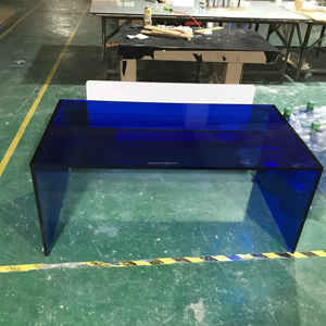 Amina Craft Modern Durable Acrylic Stackable <strong>Nesting</strong> <strong>End</strong> Side <strong>Tables</strong> Clear for Home Office - Product Image 1