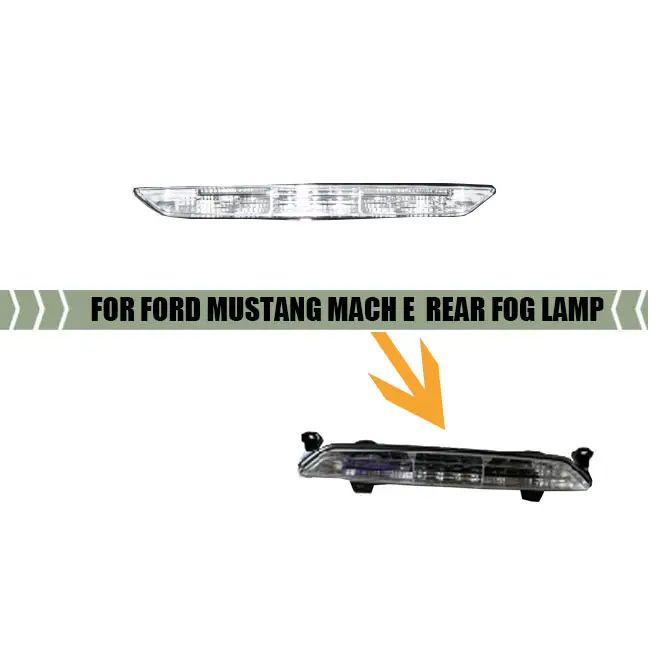Untuk Ford Mustang Mach E 2021-2023 Bumper Belakang Lampu Ekor Lampu Kabut Belakang LED