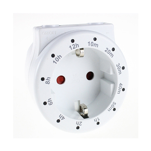 Timer Plug-In programmabile con messa a terra Timer meccanico giornaliero interruttore conto alla rovescia presa elettrica - Product Image 3