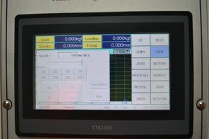 Máquina de testes elástica do <span class=keywords><strong>utm</strong></span> da único-coluna do tela táctil para a máquina plástica do teste da resistência à tração