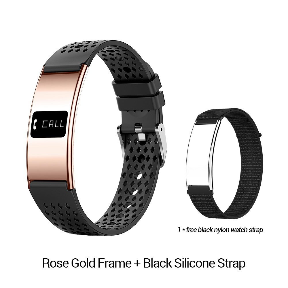 Or rose + silicone noir