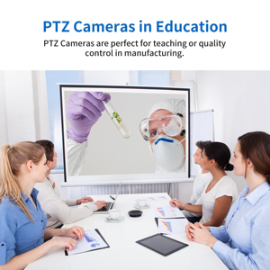 Fmk102u ODM OEM fomako USB PTZ phát sóng máy ảnh tương thích VMIX OBS 10x Zoom quang học 1080P lớn phòng hội nghị PTZ máy ảnh - Product Image 6