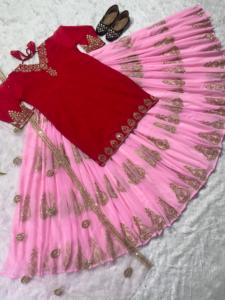 <strong>New</strong> Party Wear Look Heavy Georgette Top <strong>Lehenga</strong> in <strong>New</strong> Fancy Style