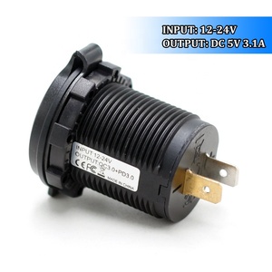 在汽车快速充电Usb C Pd 12V 2端口Qc 3.0和Type C Pd Dc 12V-24V双Usb电源插座中安装Usb端口 - Product Image 5