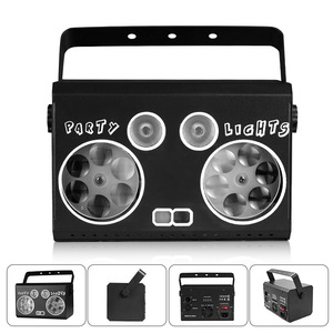 Portable Sound Activated Strobe Lights Portable DJ Disco <strong>LED</strong> Bar Stage Laser Party Lights Projector Light with Remote <strong>Control</strong> - Product Image 4