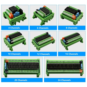 <strong>4</strong>-24 Channels PLC Control Board Relay Module Coil Voltage DC5V/12V/24V <strong>Input</strong> PNP/NPN APAN3124 Pluggable Relay 5A 1NO DIN Rail