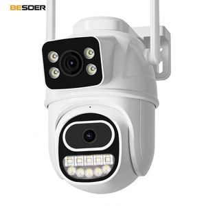 Cámara de Vigilancia con Luz Led Solar, Cámara Web 4K Ptz, Wifi, Cctv, Seguridad para Exteriores, Función Ai con Micrófonos, Cámara Digital 4X - Product Image 1