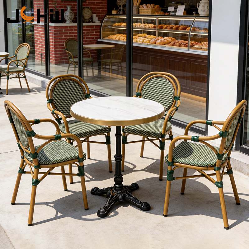 Une table avec quatre chaises