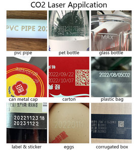 Macchina di codifica Laser CO2 Online per Pet plastica per bere bottiglia di stampa data di produzione stampante Laser - Product Image 6