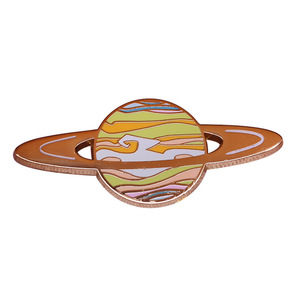 Universe Collection: Planet Hard Enamel Pins <strong>Saturn</strong> Space Science Lover Gorgeous Decor - Product Image 1