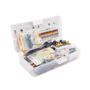 Starter Kit for Ar-du-ino Resistor /<strong>LED</strong> / Capacitor / Jumper Wires / Breadboard resistor Kit <strong>with</strong> Retail Box - Product Image 1