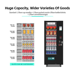Giá-off chương trình khuyến mãi nhỏ Máy bán hàng tự động Combo Soda Snack đồ uống Cola Nhà cung cấp Máy bán hàng tự động với thẻ tín dụng/đồng xu thanh toán - Product Image 3