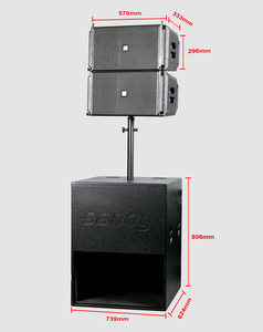 Sandy Audio MX 2.1 オーディオサウンド機器 10インチ アクティブラインアレイ プロフェッショナルDJステージスピーカー 屋外コンサート 教会用 - Product Image 6
