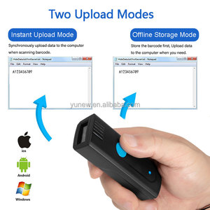 Mini escáner de código de barras Bluetooth 1D 2D QR BlueTooth mini escáner lector de código de barras portátil conectar con el sistema IOS o Android - Product Image 5