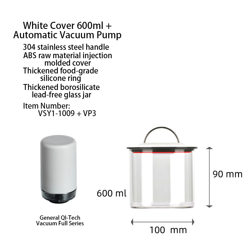 600ml+automatic pump White