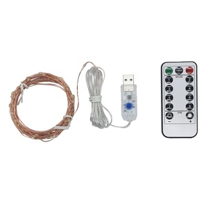 Fio de cobre com lâmpadas <span class=keywords><strong>led</strong></span>, de 5m, <span class=keywords><strong>10m</strong></span>, usb, 8 modos de controle remoto, baixa tensão, brilhante, varal de cobre, luzes de natal, drop shipping