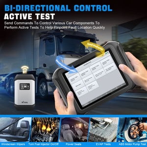 适用于XTOOL D9HD全套自动扫描仪12V/24v车载诊断系统2读码器，适用于汽车和重型卡车双向电子控制单元编码1年战争 - Product Image 4