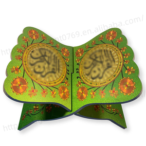 Tailai ahşap kitap tutucu Retro oyma kırmızı müslüman okuma kitaplık tutucu ayrılabilir müslüman kuran kitap okuma standı - Product Image 2