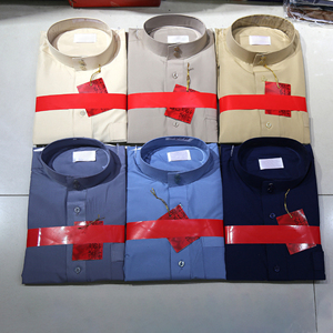 Erkek müslüman arapça Abaya Robe gevşek standı yaka Patchwork PocketsAdults XXL 5XL boyutu ile uzun kollu Dubai judubai Thobe - Product Image 5