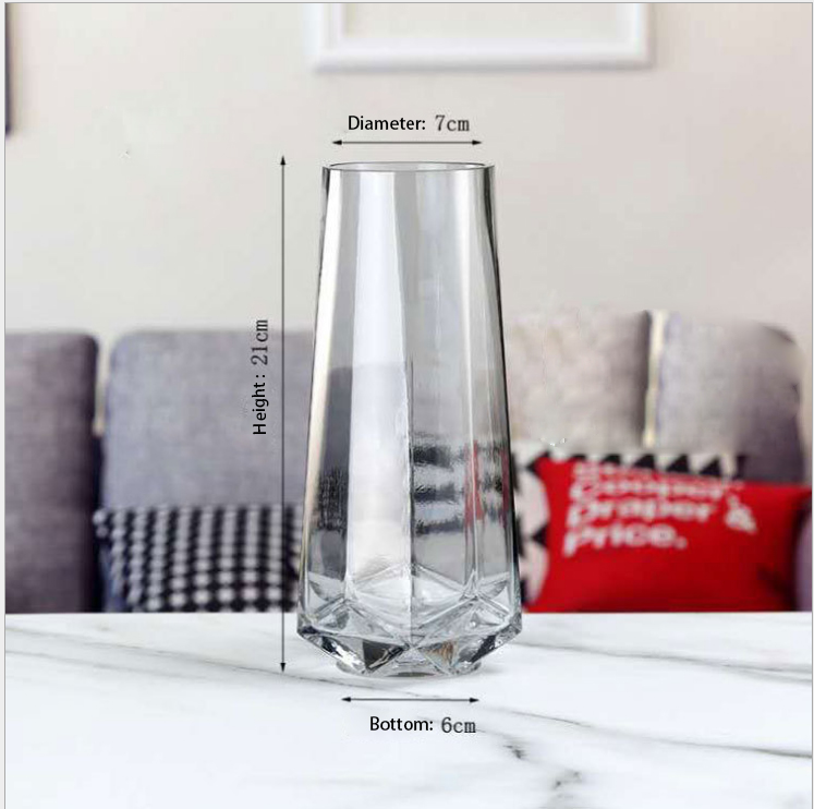 Home Interior Accessories Decoration Large Glass Vase Hand Blown Glass Vase Colorful Hand Blown Glass Vase for Home Decor