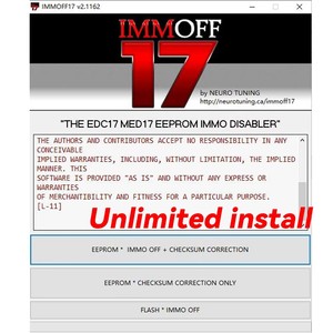 Instalación ilimitada IMMOFF17 Software EDC17 Immo Off Ecu Programa NEUROTUNING Immoff 17 - Product Image 1