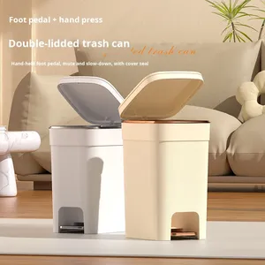 Cubo de basura de 10L-25L con tapa para almacenamiento al aire libre y cocina Uso doméstico Cubo de basura de plástico directo de fábrica - Product Image 4