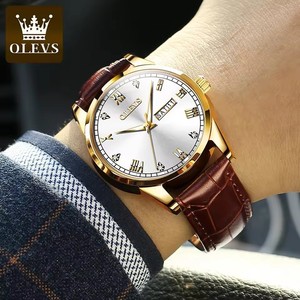 OLEVS 6896 marchio di alta qualità da uomo d'affari orologio al quarzo di lusso impermeabile luminoso mani Display giorno orologio da uomo - Product Image 2