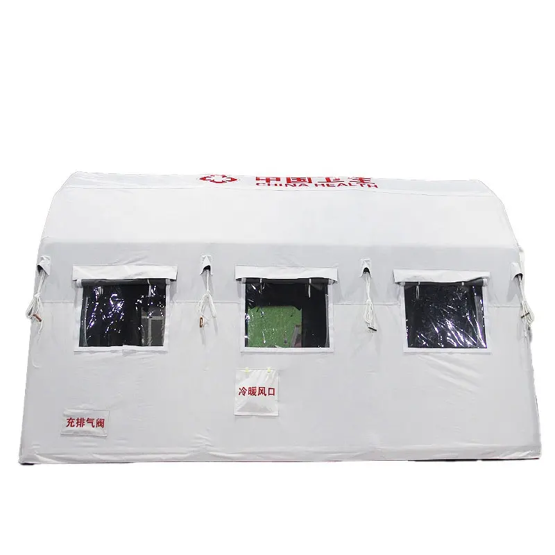 Customized 10person hospital Tent White Inflatable Emergency Tent Inflatable Disaster Medical First Aid Tent