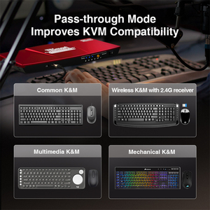TESmart 2端口双显示器KVM交换机套件HDMI + VGA 4K60Hz带EDID支持热插拔USB 2.0端口4x2视频交换机 - Product Image 5