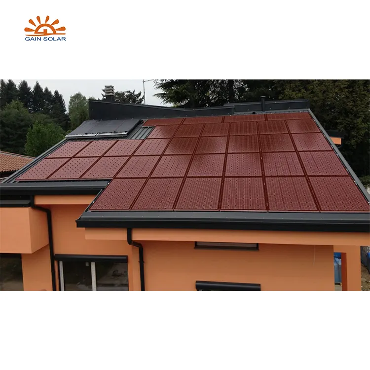 Rosso mini pannello solare per tegole per la casa pannello pieghevole solare quadrato di qualità eccellente 900d poliestere 100w 18v pannelli solari casa