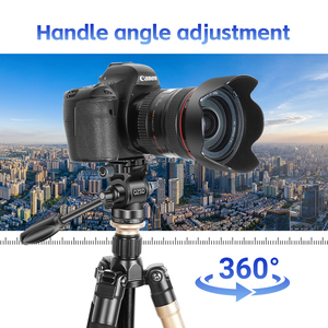 QZSD-Q330 thủy lực giảm xóc Pan-Tilt hợp kim nhôm xử lý Pan đầu máy ảnh <span class=keywords><strong>Tripod</strong></span> đầu phù hợp cho DSLR video máy ảnh đứng <span class=keywords><strong>Monopod</strong></span> - Product Image 2