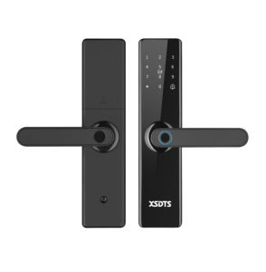 XSDTS Tuya WIFI Smart Door <strong>Lock</strong> with Biometric Fingerprint Card <strong>Key</strong> Password and Temporary Password <strong>Entry</strong>