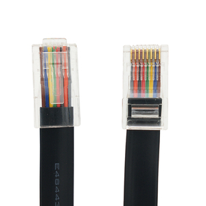 RJ45电缆8P8C连接器26AWG 8芯以太网线1m类5e模块化插头扁平UTP - Product Image 6