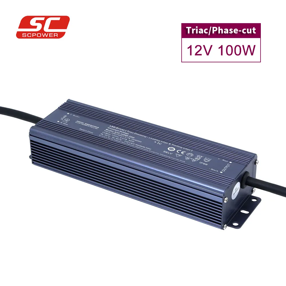 110V 220V 100W PWM/постоянного тока с одним выходом светодиодный драйвер лампы