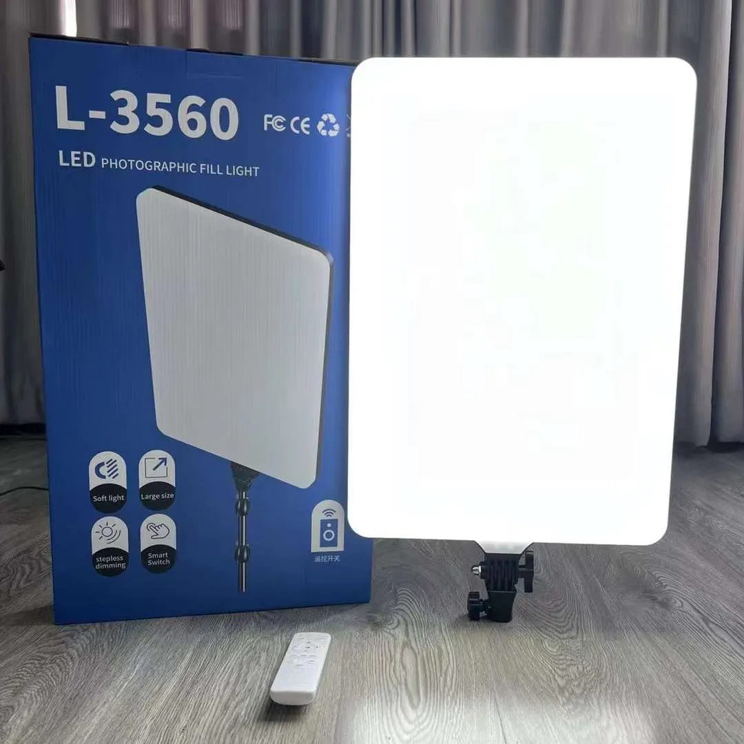 Neue L-3560 Big 24inch Studio Set Beleuchtung Ausrüstung Flash Led Light Panel Fotografie Beleuchtung Kit für Fotografie