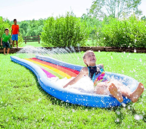 2 קווים מתנפח מים שקופיות למכירה מתנפח להחליק ולהחליק ילדים מים משחק ספורט בחצר אחורית עבור מגניב קיץ - Product Image 5