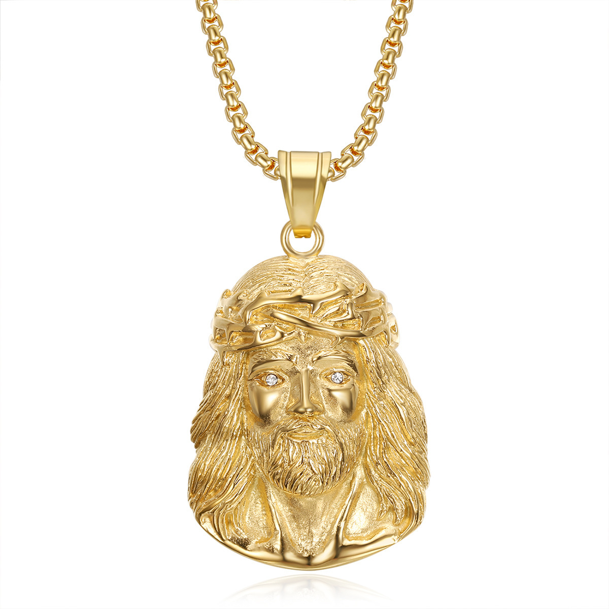 Ciondolo singolo lucido oro