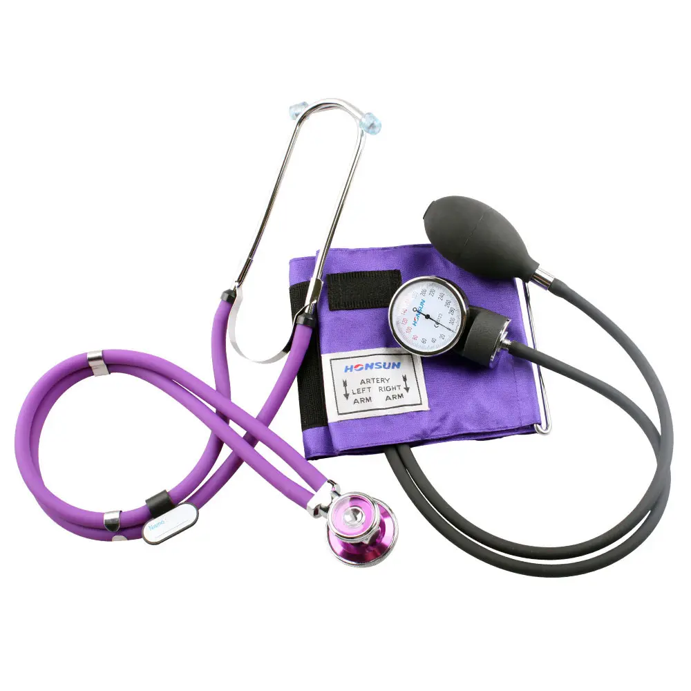 HONSUN HS-50D Mehrfarbiges Heim-oder Krankenhaus-Blutdruck messgerät und Stethoskop-Kit