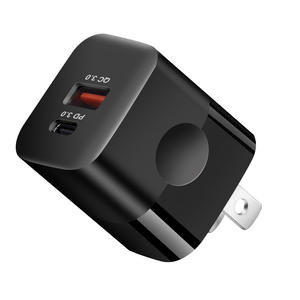 OEM PD3.0 20w壁式充电器插头手机快速充电充电器USB A至Tyoe-c通用旅行适配器